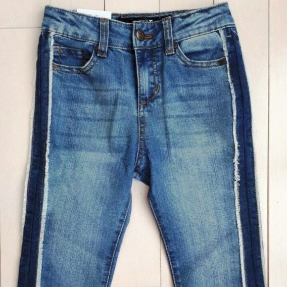 JOE'S JEANS Girls Blue The Charlie Crop Yenze High Rise Skinny